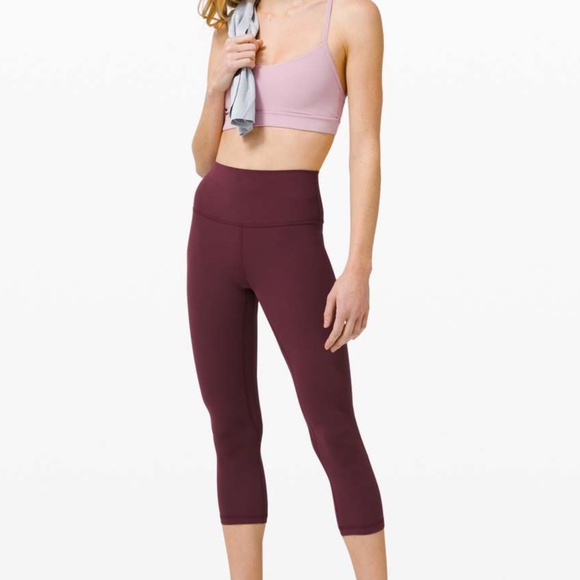 lululemon Align HR Crop 21” Legging in Cassis CSSI sz 4 NWT $98R - Picture 4 of 10